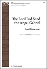 The Lord Did Send the Angel Gabriel SATB choral sheet music cover